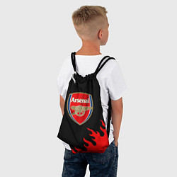 Рюкзак-мешок Arsenal fc flame, цвет: 3D-принт — фото 2