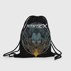 Рюкзак-мешок Static x - robo skull, цвет: 3D-принт