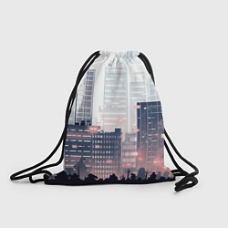 Рюкзак-мешок Безмятежный город, цвет: 3D-принт