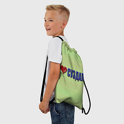 Рюкзак-мешок Я люблю Суздаль, цвет: 3D-принт — фото 2