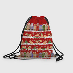 Рюкзак-мешок Капибара на Новый год, цвет: 3D-принт