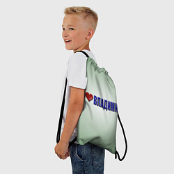 Рюкзак-мешок Я люблю Владимир, цвет: 3D-принт — фото 2