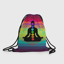 Рюкзак-мешок Символ кундалини йоги - чакры исцеления, цвет: 3D-принт