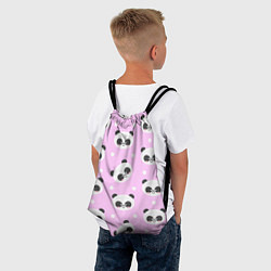 Рюкзак-мешок Милая улыбающаяся панда, цвет: 3D-принт — фото 2