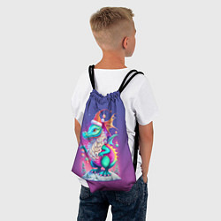Рюкзак-мешок Новогодний дракончик - нейросеть, цвет: 3D-принт — фото 2