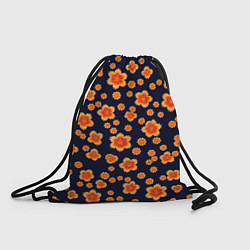 Рюкзак-мешок Арт цветочный узор, цвет: 3D-принт