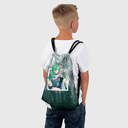 Рюкзак-мешок Бай Чжу на фоне природы, цвет: 3D-принт — фото 2