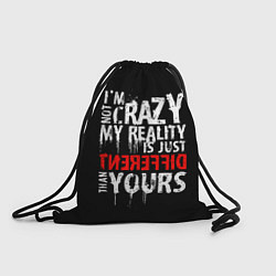 Рюкзак-мешок I am not crazy, цвет: 3D-принт