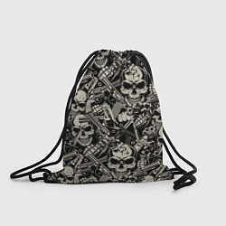 Рюкзак-мешок Черепа и вооружение, цвет: 3D-принт