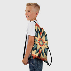 Рюкзак-мешок Орнамент в стиле американских индейцев, цвет: 3D-принт — фото 2