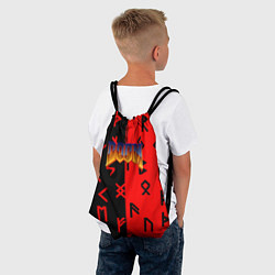 Рюкзак-мешок Дум палач рока символика, цвет: 3D-принт — фото 2