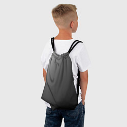 Рюкзак-мешок Черно-белый диагональный градиент, цвет: 3D-принт — фото 2