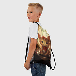 Рюкзак-мешок Дракоша в огоньках 2024, цвет: 3D-принт — фото 2
