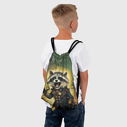Рюкзак-мешок Крик стимпанк енота, цвет: 3D-принт — фото 2
