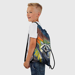 Рюкзак-мешок Крик енота, цвет: 3D-принт — фото 2