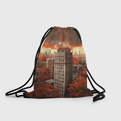 Рюкзак-мешок Небоскреб в осеннем городе, цвет: 3D-принт