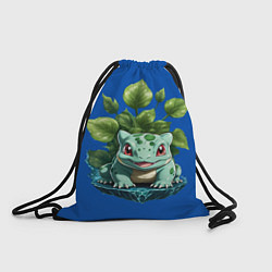 Рюкзак-мешок Бульбазавр покемон, цвет: 3D-принт
