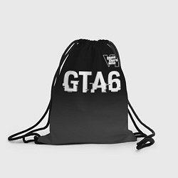 Рюкзак-мешок GTA6 glitch на темном фоне посередине, цвет: 3D-принт