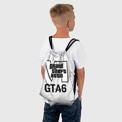 Рюкзак-мешок GTA6 glitch на светлом фоне, цвет: 3D-принт — фото 2