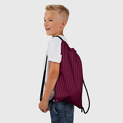 Рюкзак-мешок Полосы цепочки красно-пурпурный, цвет: 3D-принт — фото 2