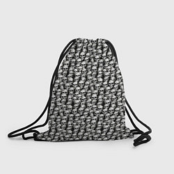 Рюкзак-мешок Белые черепа, цвет: 3D-принт