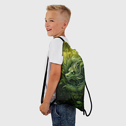 Рюкзак-мешок Зеленый лесной дракон 2024, цвет: 3D-принт — фото 2