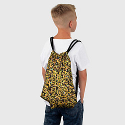 Рюкзак-мешок Золотая мозаика, цвет: 3D-принт — фото 2