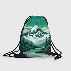 Рюкзак-мешок Графический пейзаж Камчатки, цвет: 3D-принт