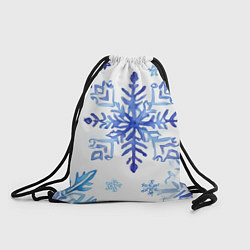 Рюкзак-мешок Снежинки падают, цвет: 3D-принт