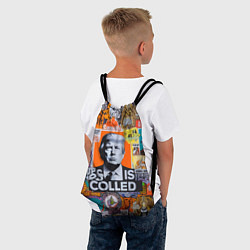 Рюкзак-мешок Donald Trump - american сollage, цвет: 3D-принт — фото 2