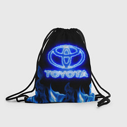 Рюкзак-мешок Toyota neon fire, цвет: 3D-принт