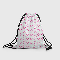 Рюкзак-мешок Паттерн сердце, цвет: 3D-принт