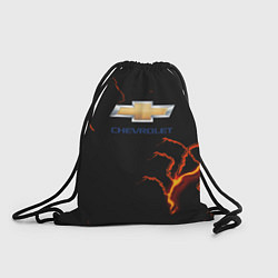 Рюкзак-мешок Chevrolet лого шторм, цвет: 3D-принт