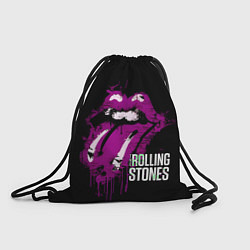 Рюкзак-мешок The Rolling Stones - lips, цвет: 3D-принт