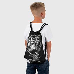 Рюкзак-мешок Тигр с винтовкой, цвет: 3D-принт — фото 2