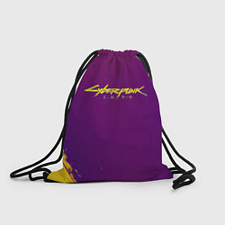 Рюкзак-мешок Cyberpunk краски найт сити, цвет: 3D-принт