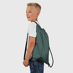Рюкзак-мешок Строгий зелёный в полоску, цвет: 3D-принт — фото 2