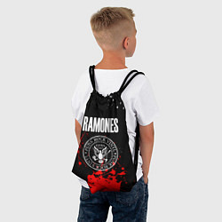 Рюкзак-мешок Ramones краски метал группа, цвет: 3D-принт — фото 2