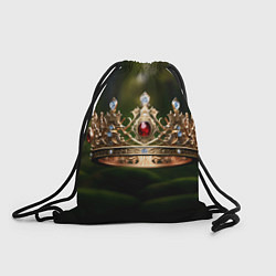Рюкзак-мешок Королевская корона узорная, цвет: 3D-принт