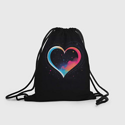 Рюкзак-мешок Сердце в облаках, цвет: 3D-принт