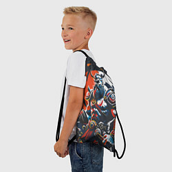 Рюкзак-мешок Викинг в доспехах, цвет: 3D-принт — фото 2