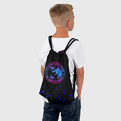 Рюкзак-мешок Ведьмак лого неон, цвет: 3D-принт — фото 2