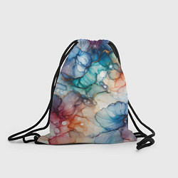 Рюкзак-мешок Нарисованная спиртовыми чернилами иллюстрация, цвет: 3D-принт