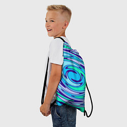 Рюкзак-мешок Круговорот неоновый, цвет: 3D-принт — фото 2