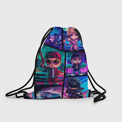 Рюкзак-мешок GTA chibi style, цвет: 3D-принт