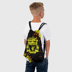 Рюкзак-мешок Liverpool жёлтые краски текстура, цвет: 3D-принт — фото 2