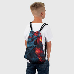 Рюкзак-мешок Яркая волнистая абстракция, цвет: 3D-принт — фото 2
