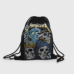 Рюкзак-мешок Metallica - skulls, цвет: 3D-принт