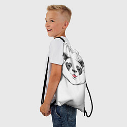 Рюкзак-мешок Влюблённый панда, цвет: 3D-принт — фото 2