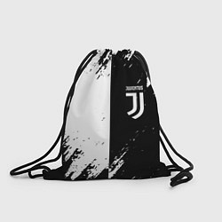 Рюкзак-мешок Juventus краски чёрнобелые, цвет: 3D-принт